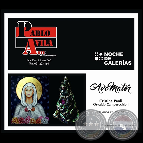 Ave Mater - Noche de Galerías - Jueves 29 de Setiembre de 2016